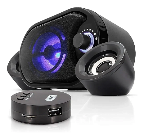 Caixa som Subwoofer Bluetooth Knup KP-6018BH 11w Rms