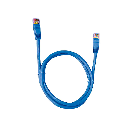 Cabo Rede Patch Cord Cat6 01,5mts Azul
