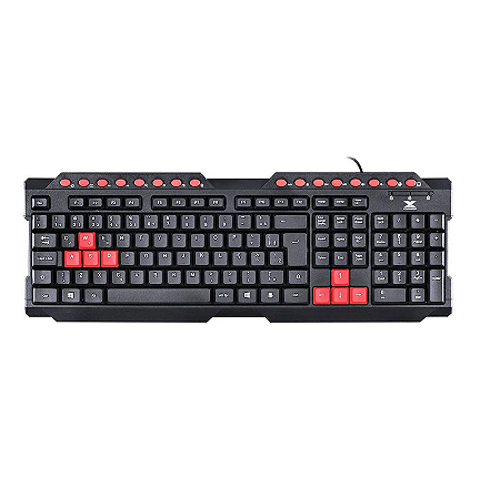 Teclado Gamer Usb Vinik GT100 VX Gaming Dragon V2 Verm