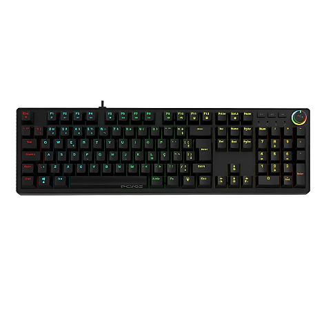 Teclado Mecânico Gamer Usb PcYes Zecky Vulcan Red 100%