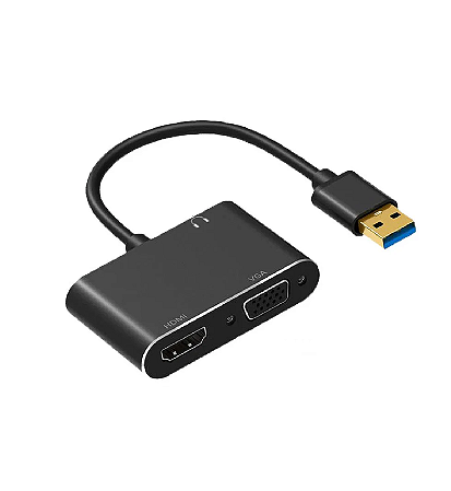 Conversor Video USB 3.0 / Hdmi e VGA Multitela