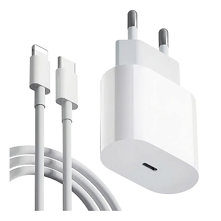 Carregador Celular Usb Type C Cabo Iphone Lightining 20w