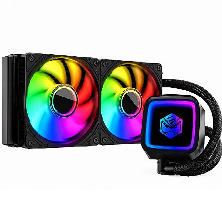 Water Cooler 240mm PcYes Tundra Blk Vulcan Argb - WCTBV240
