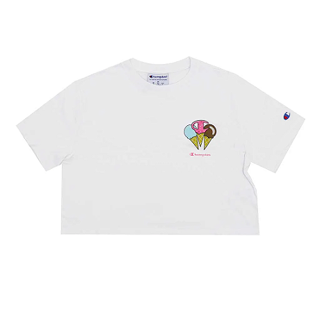 CROPPED CHAMPION MC ICE CREAM FLAVORS OFF WHITE