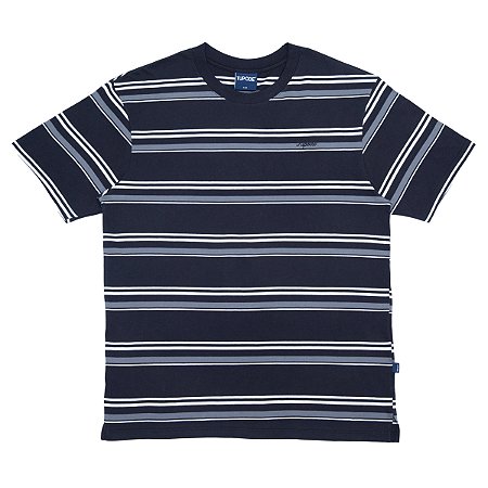 CAMISETA TUPODE LISTRADA OLD PRETO