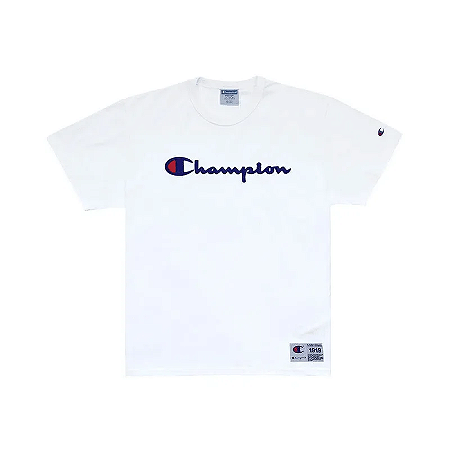 CAMISETA CHAMPION PES MC LOGO EMBROIDERY SCRIPT OFF WHITE