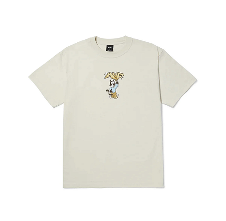 CAMISETA HUF BAD CAT OFF WHITE
