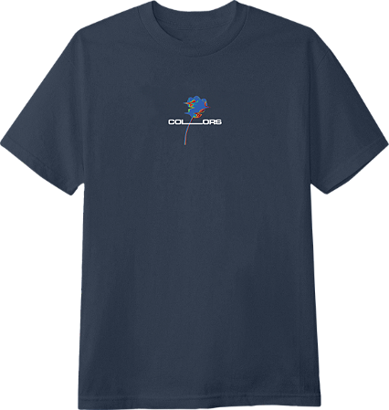 CAMISETA COLORS PSYCHADELIC BLUE FLOWER AZUL