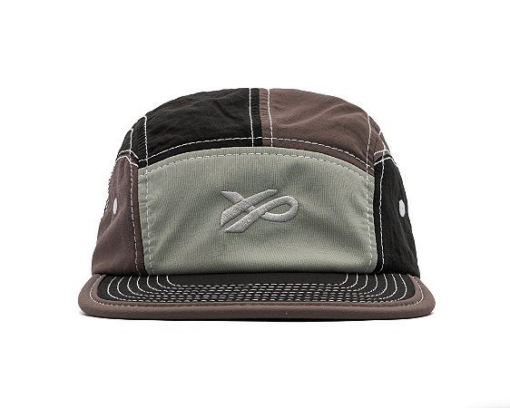 BONÉ ÖUS 5 PANEL YIN YANG CINZA