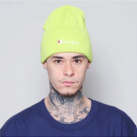 GORRO CHAMPION BEANIE WITH CUFF LIVELY LIME