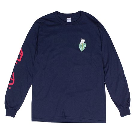 CAMISETA MANGA LONGA RIPNDIP NERMAL PORTRAIT NAVY