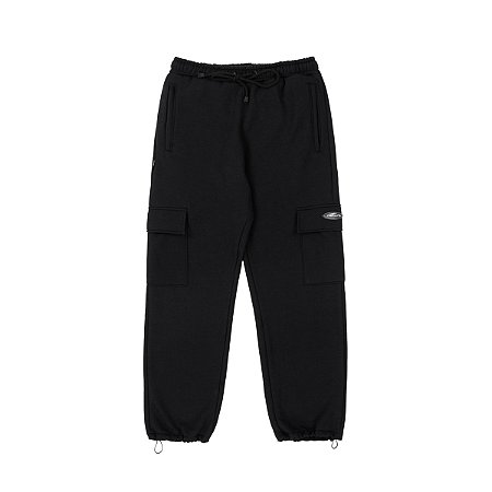 CALÇA DISTURB MOLETOM CARGO PRETA