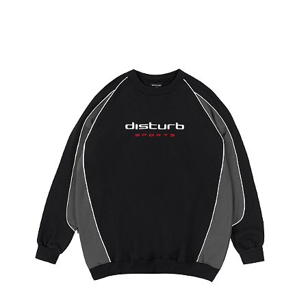 MOLETOM CREWNECK DISTURB SPORTSGEAR PRETO