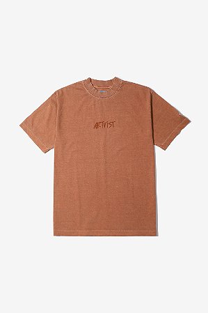 CAMISETA ARTIVIST LOGO OG VTG MOCHA MOUSSE ESTONADO