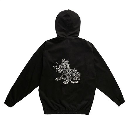 JAQUETA HIGH TWILL NIGHT DRAGON PRETA