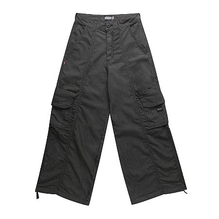 CALÇA HIGH CARGO GIRLS PRETA