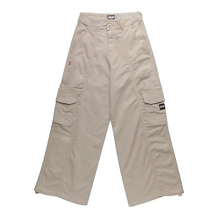 CALÇA HIGH CARGO GIRLS CÁQUI