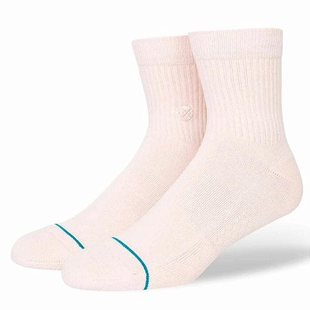 MEIA STANCE ICON QUARTER ROSA