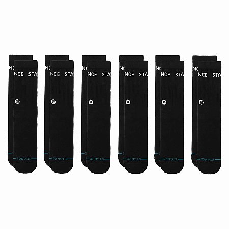 PACK MEIA STANCE ORIGIN 6 PACK CREW PRETA