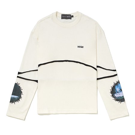 CAMISETA MANGA LONGA QC HIGH RINGS BRANCA