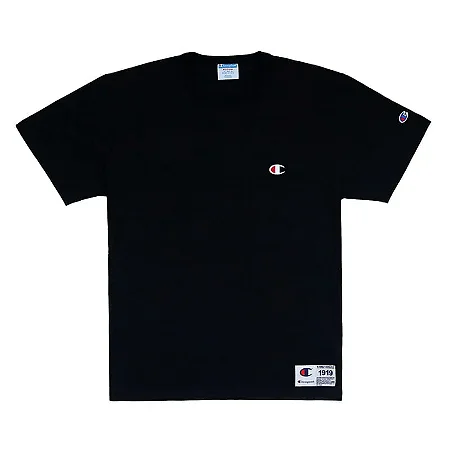 CAMISETA CHAMPION LOGO C EMBROIDERY PRETA