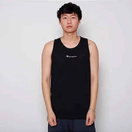 REGATA CHAMPION MINI SCRIPT BORDADO PRETA