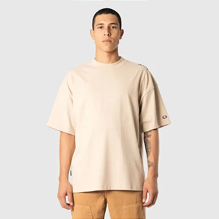 CAMISETA CHAMPION OVERSIZED BIG SCREEN SINCE 1919 AUTUMN BEIGE