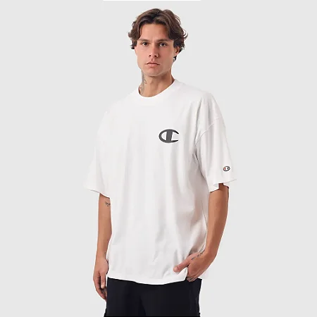 CAMISETA CHAMPION OVERSIZED BASKET UNITED OFF WHITE