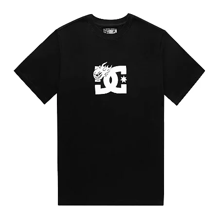 CAMISETA HIGH X DC BOX LOGO PRETA