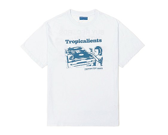 CAMISETA TROPICALIENTS SUPORT THE ROOTS BRANCA