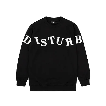 MOLETOM DISTURB PLAY LOGO PRETO