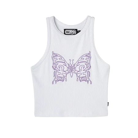 REGATA FEMININA HIGH BUTTERFLY BRANCA