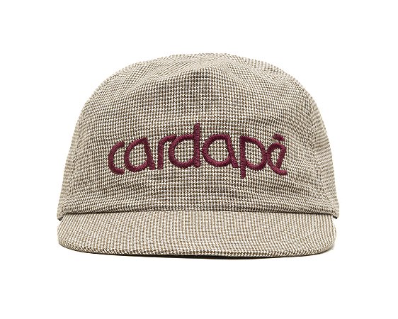 BONÉ CARDAPÊ TRUCKER PIED POULE BEGE