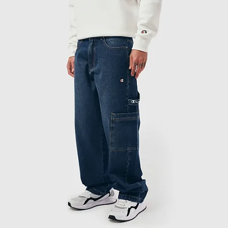 CALÇA CHAMPION JEANS OVERSIZED CARPENTER AZUL