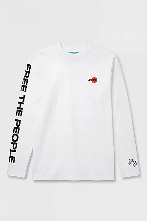 CAMISETA MANGA LONGA ARTIVIST FREE THE PEOPLE BRANCA