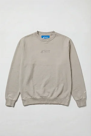 MOLETOM CREWNECK ARTIVIST BY NATURE CINZA