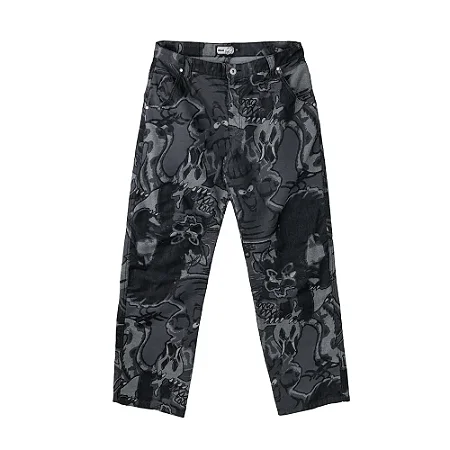 CALÇA HIGH JACQUARD PRETA