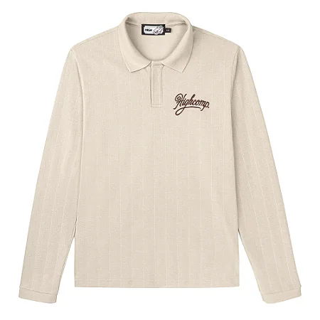CAMISETA MANGA LONGA POLO HIGH HERITAGE BEGE