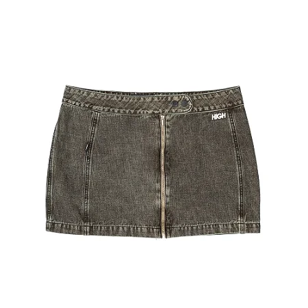 MINI SAIA HIGH JEANS MARROM