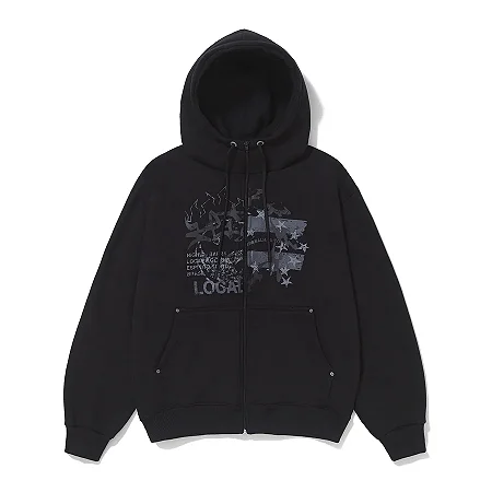 MOLETOM HIGH X BARRA PRETO