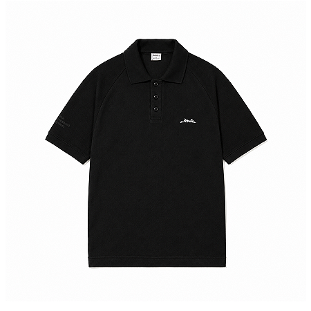 CAMISA POLO BARRA CREW ASSINATURA PRETA