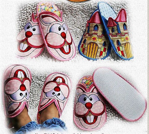 Matriz Bordado Pantufas Alegres