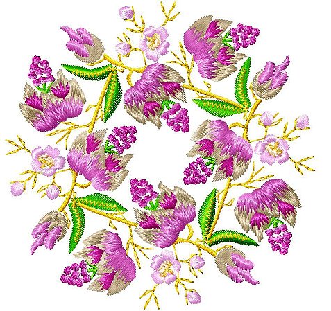 Matriz Bordado Floral 9