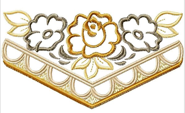 Matriz Bordado Enxoval Flores Lindas