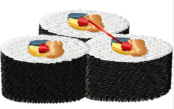 Matriz Bordado Amo Sushi