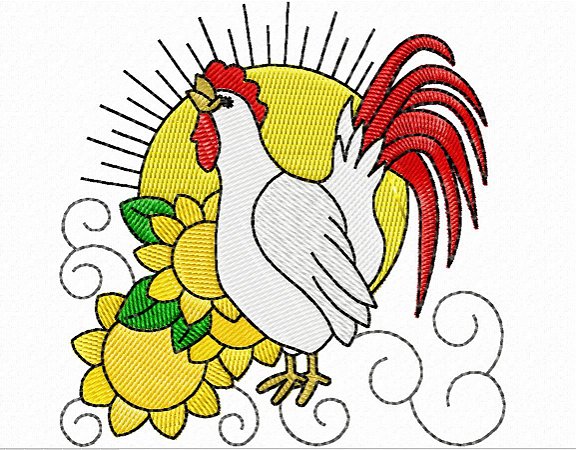 Matriz Bordado Fazendinha Feliz Com Arabesco