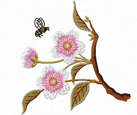 Matriz Bordado Abelhinha E A Flor