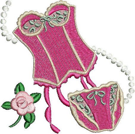 Matriz Bordado Coleção Lingerie Pink