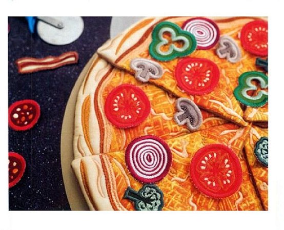 Matriz Bordado Brincando Com Pizza