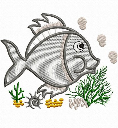 Matriz Bordado Semaninha Peixes Com Mensagens